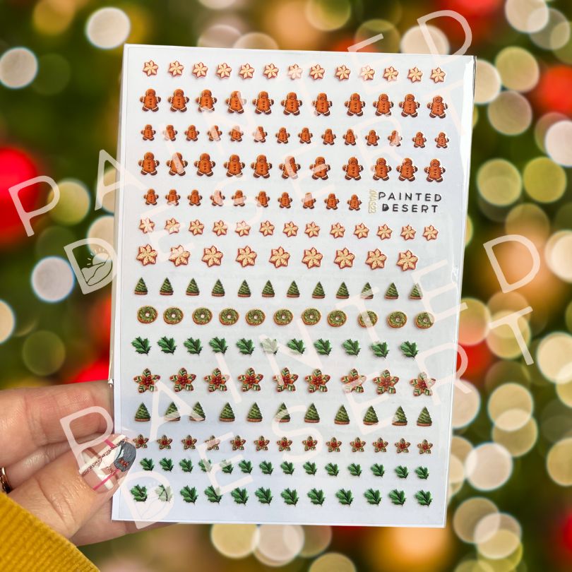 Load image into Gallery viewer, Christmas Cookies Nail Sticker Sheet
