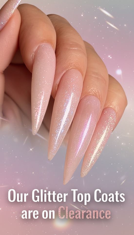 Glitter Top Coat Clearance Banner