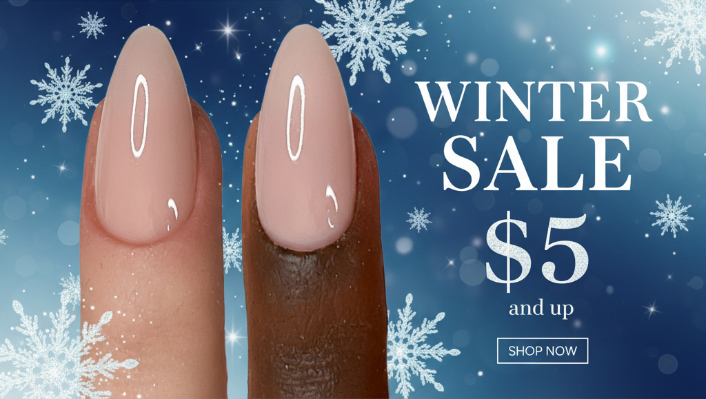 Winter Sale Banner with Nails