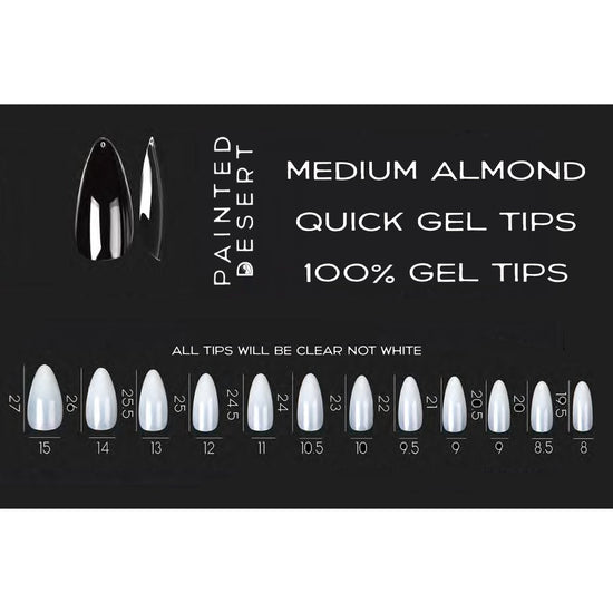 Load image into Gallery viewer, SINGLE SIZES Medium Almond Quick Gel Tips
