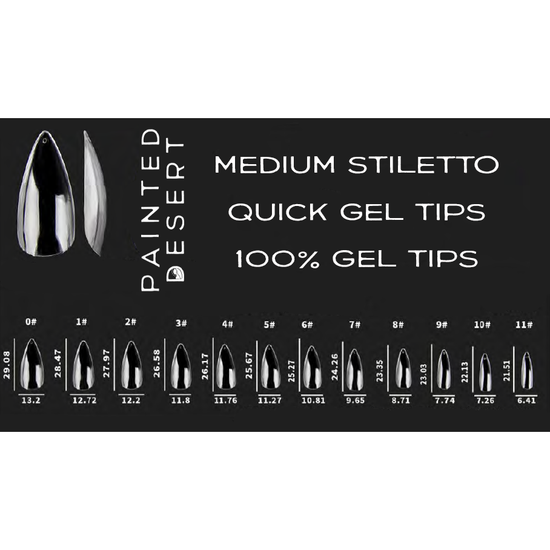 Medium Stiletto Quick Gel Tips