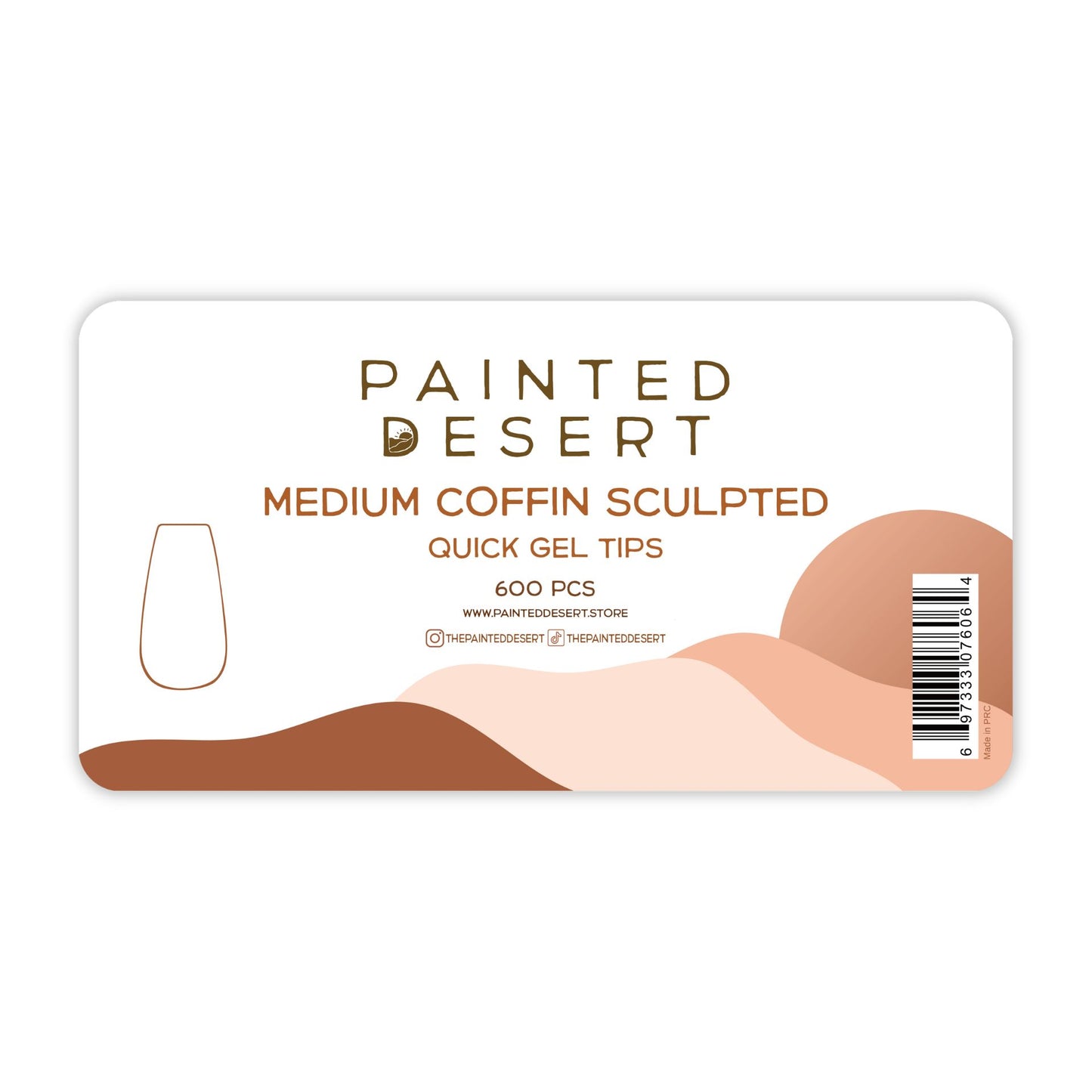 Load image into Gallery viewer, Medium Coffin SCULPTED Quick Gel Tips
