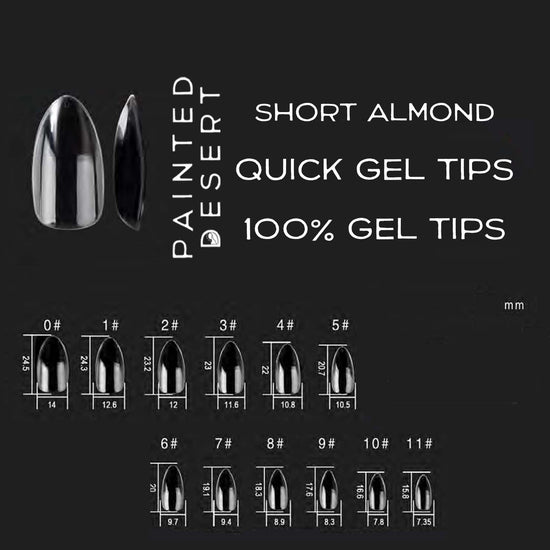 Short Almond Quick Gel Tips