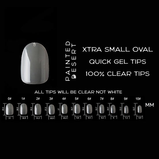 Xtra Small Oval Quick Gel Tips