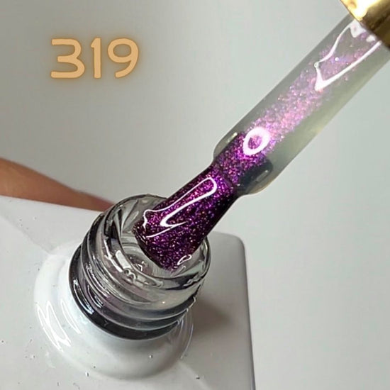 Load image into Gallery viewer, Glitter Steel Top Coat 319

